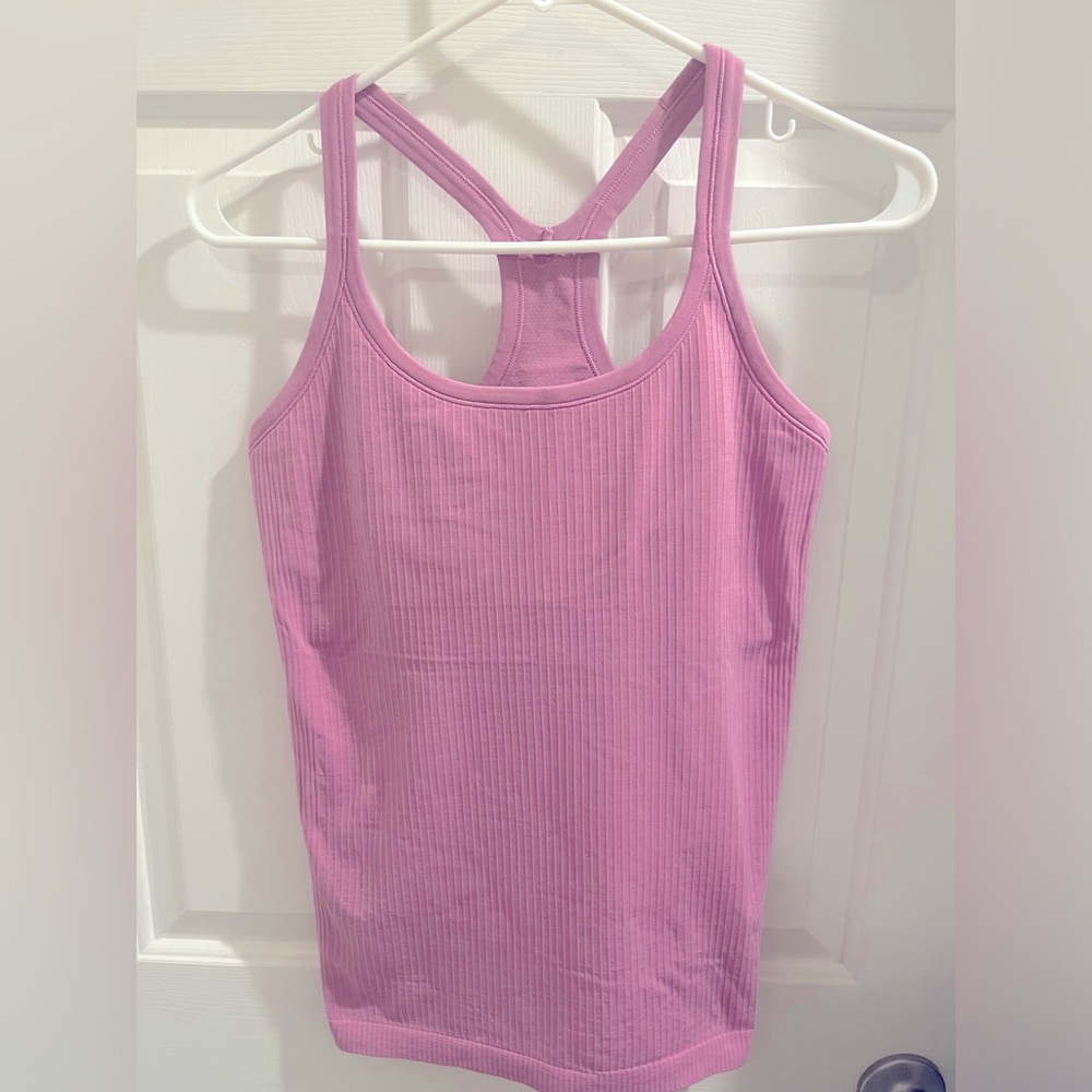 Lululemon Ebb to Street Tank Top Light Pink Size 8 Awesome Condition